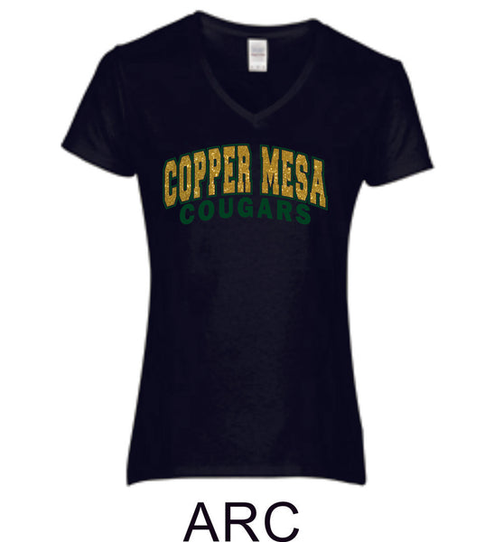 CME Arc Design Ladies Short Sleeve Tee- Matte or Glitter