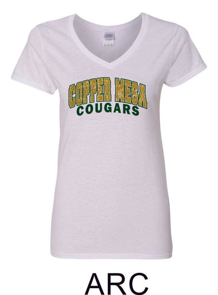 CME Arc Design Ladies Short Sleeve Tee- Matte or Glitter