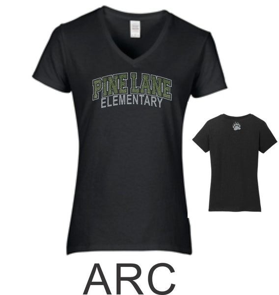PLE Ladies Short Sleeve Tee- 3 designs- Matte or Glitter