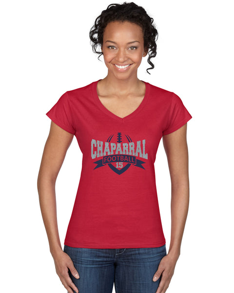 Chap Ladies Banner Glitter Short Sleeve Tee