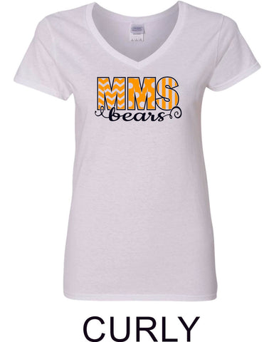 Mesa MS Ladies Short Sleeve Tee- 3 designs-Matte or Glitter