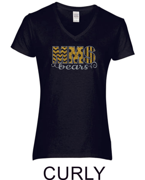 Mesa MS Ladies Short Sleeve Tee- 3 designs-Matte or Glitter