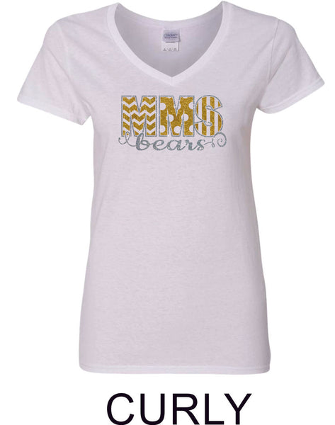 Mesa MS Ladies Short Sleeve Tee- 3 designs-Matte or Glitter