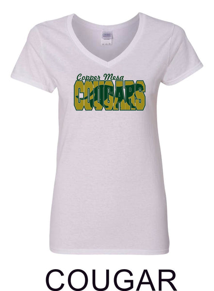 CME Cougar Design Ladies Short Sleeve Tee- Matte or Glitter