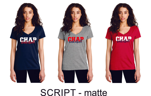 Chap Basketball Legacy Tee- Matte or Glitter- 4 Designs