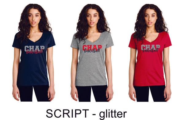 Chap Basketball Legacy Tee- Matte or Glitter- 4 Designs