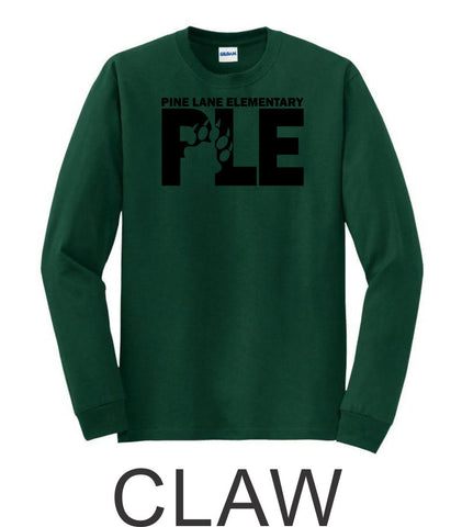 PLE Long Sleeve Tee- 5 designs-Matte or Glitter