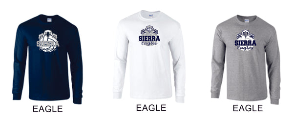 Sierra VOLLEYBALL Long Sleeve Tee- 4 designs-Matte or Glitter