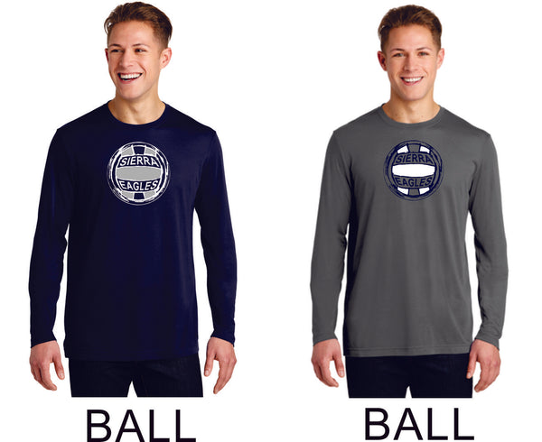 Sierra VOLLEYBALL Sport-Tek Unisex Long Sleeve Tee - 4 designs