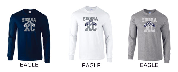 Sierra XCOUNTRY Long Sleeve Tee- 4 designs-Matte or Glitter