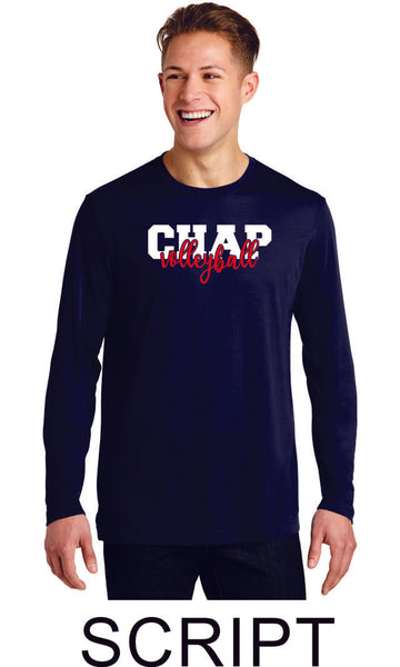 Chap Volleyball Sport-Tek Unisex Long Sleeve Tee - 4 designs