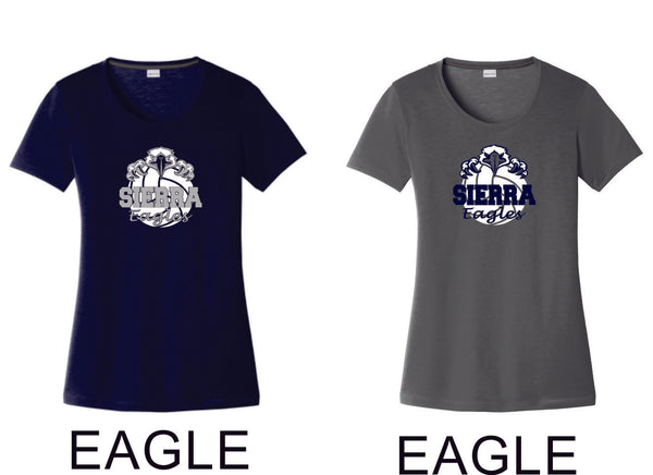 Sierra VOLLEYBALL Sport-Tek Ladies Wicking Tee - 4 designs