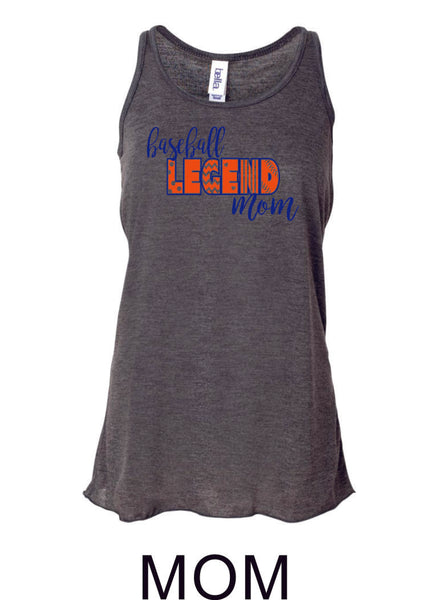 Legend Baseball Flowy Tanks- Matte- 3 designs