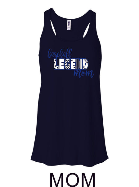 Legend Baseball Flowy Tanks- Matte- 3 designs