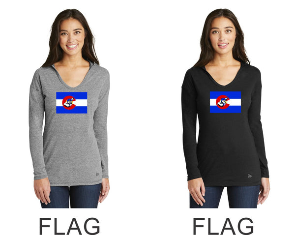 Bulldawgs New Era Lightweight Ladies Hooded Pullover- 4 designs- Matte or Glitter