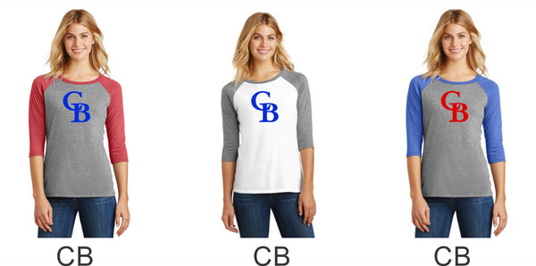 Bulldawgs Ladies Raglan- 4 designs- Matte or Glitter