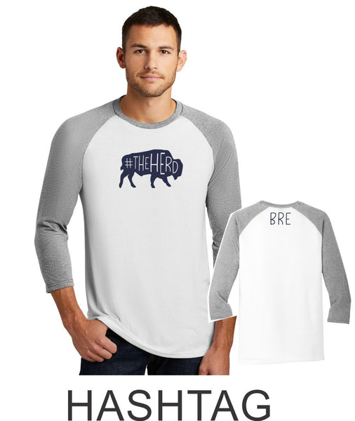 BRE Ladies or Unisex Raglan Tee- 5 Designs