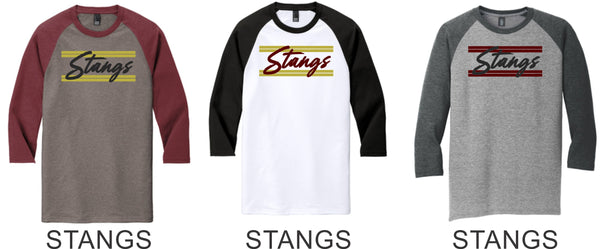 Pondo Baseball Unisex Raglan Tee- 12 Designs- Matte or Glitter