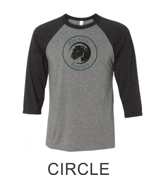 PGE Grover Design Raglan T-Shirt- 4 Designs- Matte or Glitter