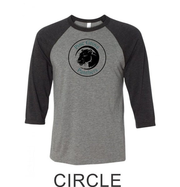 PGE Grover Design Raglan T-Shirt- 4 Designs- Matte or Glitter