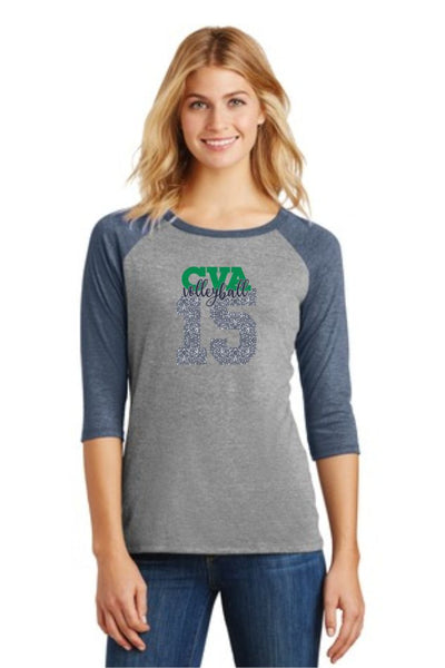 CVA Number Raglan- Matte or Glitter