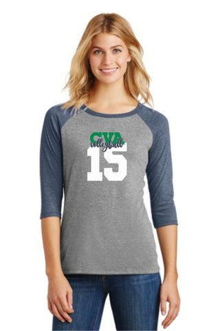 CVA Number Raglan- Matte or Glitter