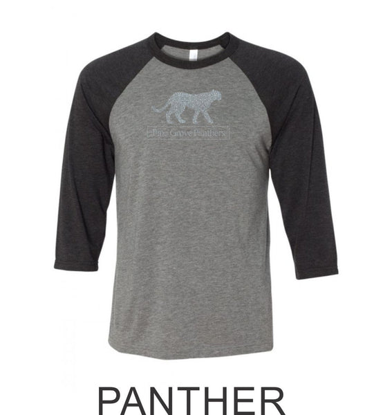 PGE Grover Design Raglan T-Shirt- 4 Designs- Matte or Glitter