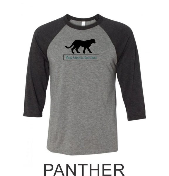 PGE Grover Design Raglan T-Shirt- 4 Designs- Matte or Glitter