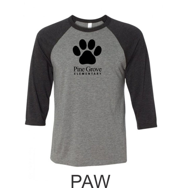 PGE Grover Design Raglan T-Shirt- 4 Designs- Matte or Glitter