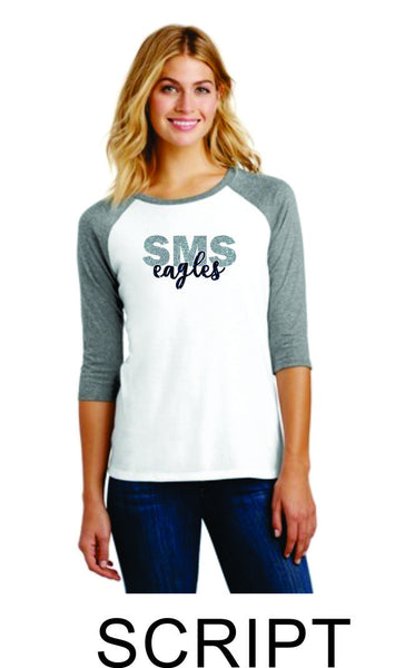 Sierra Ladies Raglan- 3 designs- Matte or Glitter