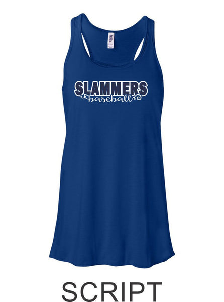 Slammers Flowy Tank- 3 designs- Matte or Glitter