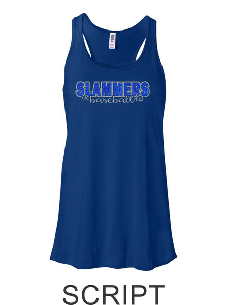 Slammers Flowy Tank- 3 designs- Matte or Glitter