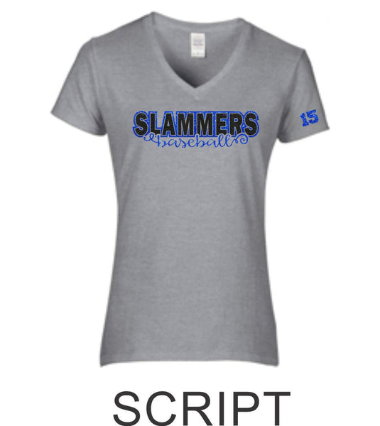 Slammers Stars Ladies Short Sleeve Tee- 4 Designs