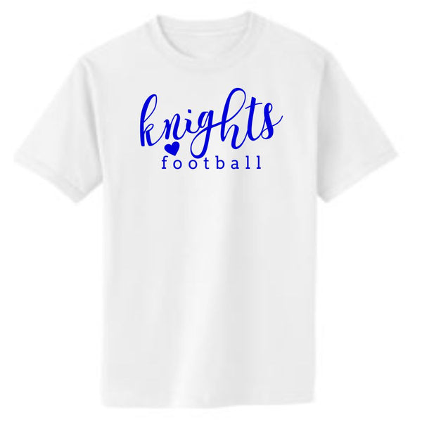 Knights Basic SCRIPT design Tee- Matte or Glitter