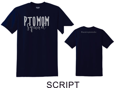 NE MVE PTO Basic SCRIPT Tee- Matte or Glitter