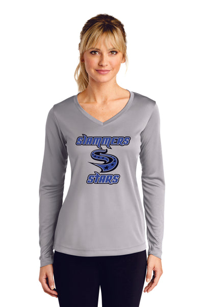 Slammers Stars Wicking Long Sleeve Tee- Ladies, Youth, Unisex Sizes