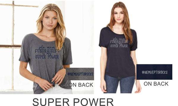 NE MVE PTO Ladies Slouchy Tee- 5 Designs- Matte or Glitter