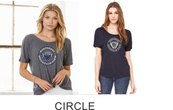NE MVE PTO Ladies Slouchy Tee- 5 Designs- Matte or Glitter