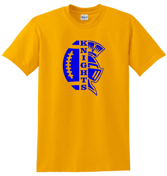 Knights Basic SPLIT design Tee- Matte or Glitter