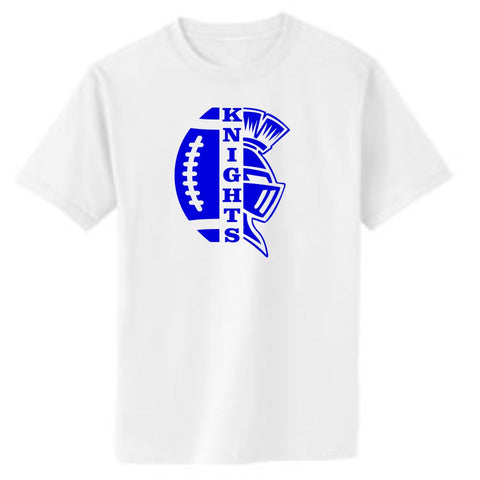 Knights Basic SPLIT design Tee- Matte or Glitter