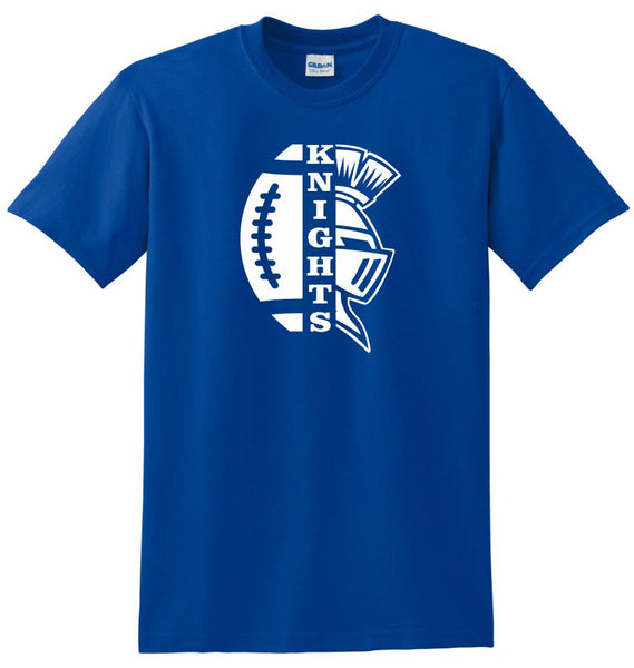 Knights Basic SPLIT design Tee- Matte or Glitter