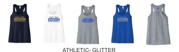Knights Flowy Tank- 7 designs- Matte or Glitter