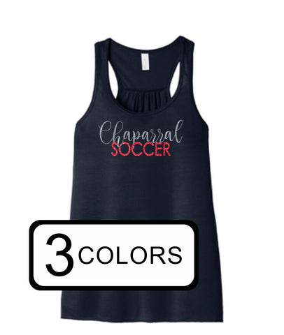 Chap Soccer Flowy Tank- 5 designs- Matte or Glitter