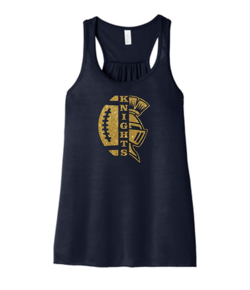 Knights Flowy Tank- 7 designs- Matte or Glitter