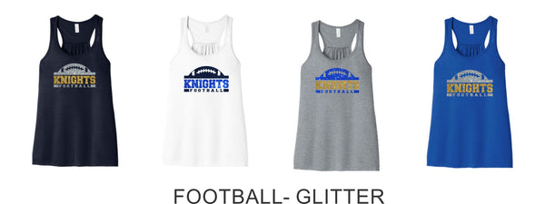 Knights Flowy Tank- 7 designs- Matte or Glitter
