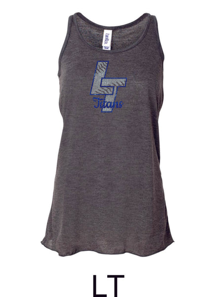 Legend Baseball Flowy Tanks- Glitter- 3 designs