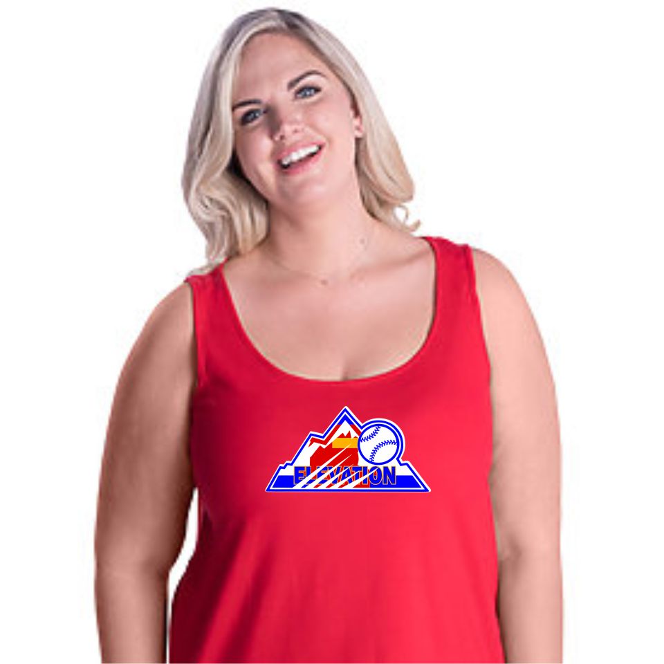 Elevation Baseball Curvy Ladies Tank