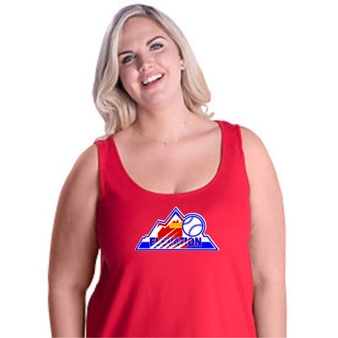 Elevation Baseball Curvy Ladies Tank