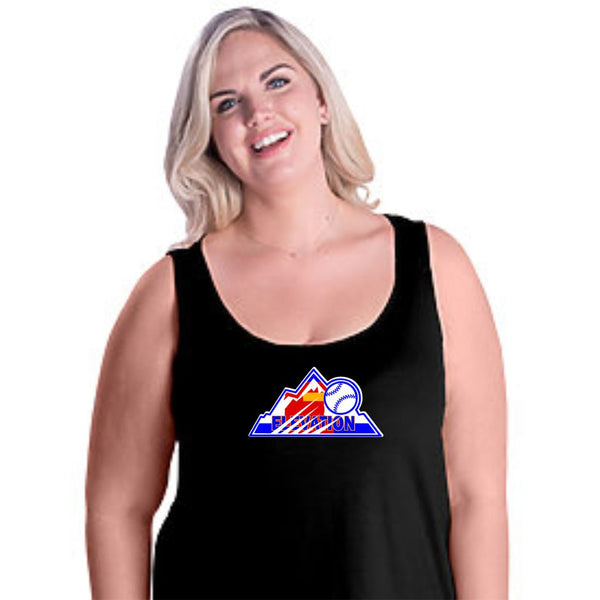 Elevation Baseball Curvy Ladies Tank