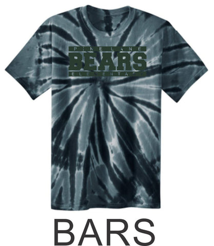 PLE Tie Dye Tee- 4 Designs- Matte and Glitter